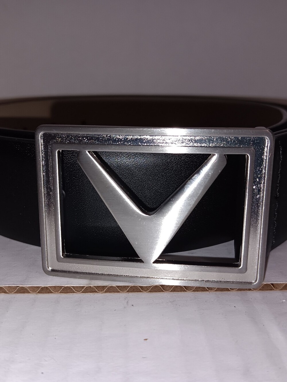 CALLAWAY SINGATURE METALLIC CHEVRON EMBLEM BELT